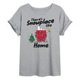 thumbnail image 1 of Peanuts - Theres Snowplace Like Home - Womens Oversized Graphic T-Shirt, 1 of 5