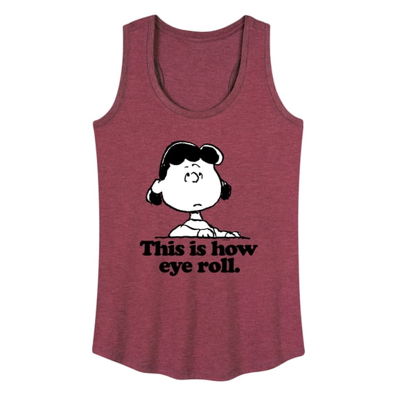 Peanuts - This Is How Eye Roll - Women's Racerback Tank Top
