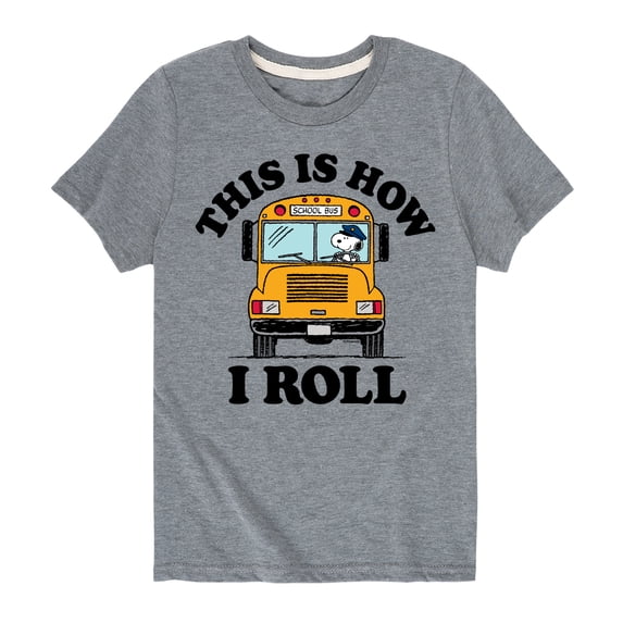 Peanuts - This Is How I Roll - Toddler And Youth Short Sleeve Graphic T-Shirt