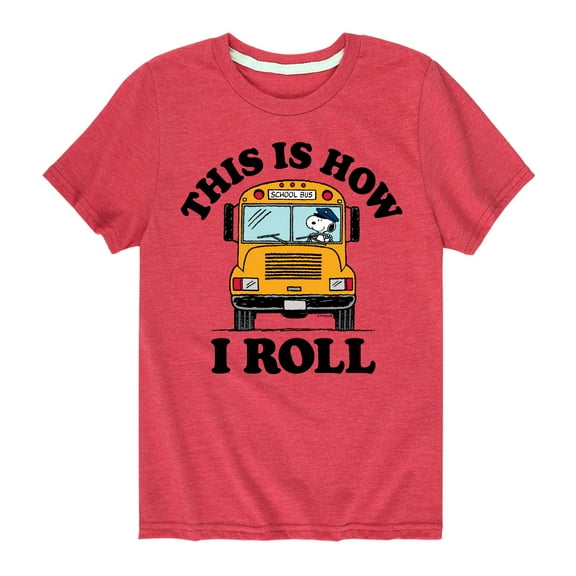 Peanuts - This Is How I Roll - Toddler And Youth Short Sleeve Graphic T-Shirt