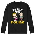 thumbnail image 1 of Peanuts - Time To Polka - Men's Crew Neck Fleece Pullover, 1 of 6