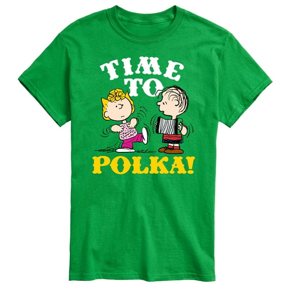 Peanuts - Time To Polka - Men's Short Sleeve Graphic T-Shirt