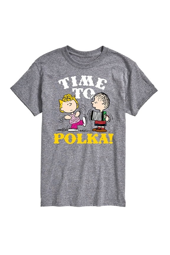 - Time To Polka - Men's Short Sleeve Graphic T-Shirt