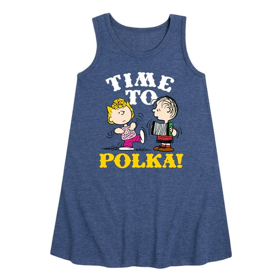 Peanuts - Time To Polka - Toddler & Youth Girls A-line Dress