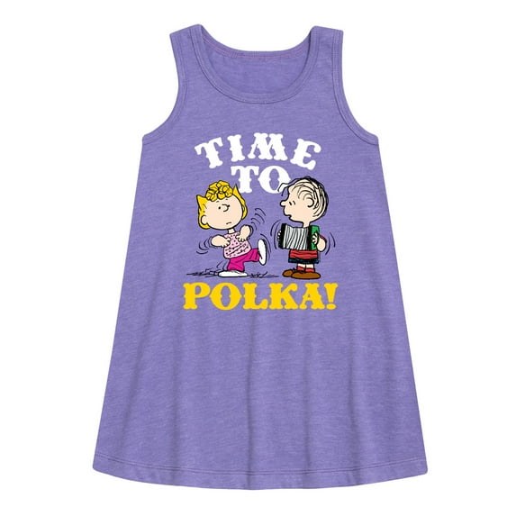 Peanuts - Time To Polka - Toddler & Youth Girls A-line Dress
