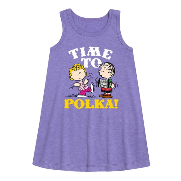Peanuts - Time To Polka - Toddler & Youth Girls A-line Dress