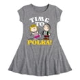 thumbnail image 1 of Peanuts - Time To Polka - Toddler & Youth Girls Fit & Flare Dress, 1 of 1