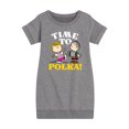 thumbnail image 1 of Peanuts - Time To Polka - Toddler & Youth Girls Fleece Dress, 1 of 6
