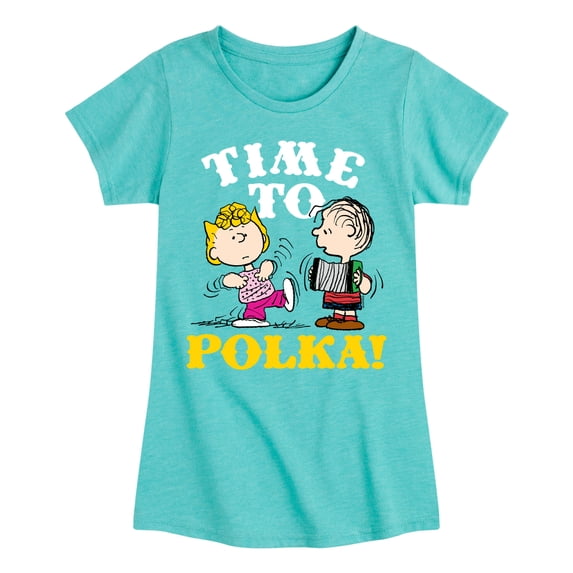 Peanuts - Time To Polka - Toddler & Youth Girls Short Sleeve Graphic T-Shirt