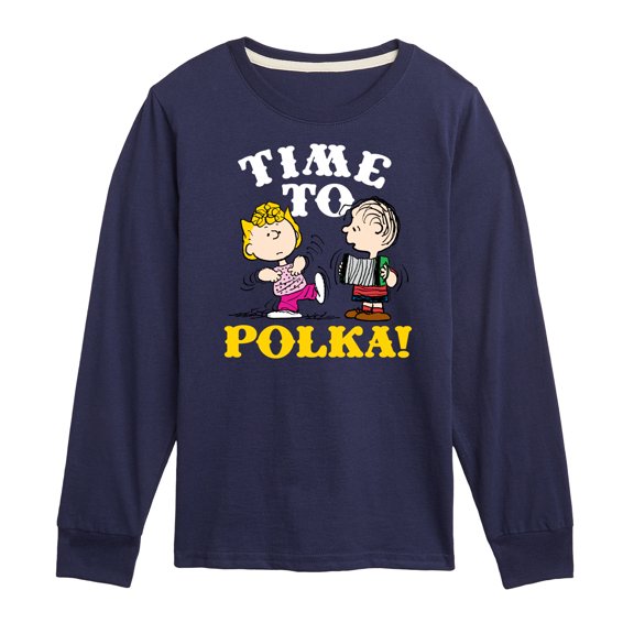 Peanuts - Time To Polka - Toddler & Youth Long Sleeve Graphic T-Shirt
