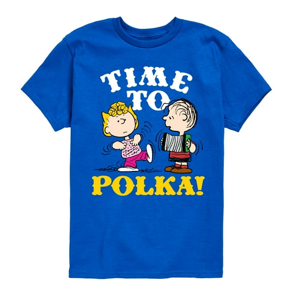 Peanuts - Time To Polka - Toddler & Youth Short Sleeve Graphic T-Shirt