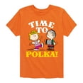 thumbnail image 1 of Peanuts - Time To Polka - Toddler & Youth Short Sleeve Graphic T-Shirt, 1 of 7