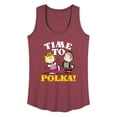 thumbnail image 1 of Peanuts - Time To Polka - Women's Racerback Tank Top, 1 of 6
