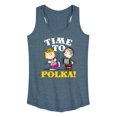 thumbnail image 1 of Peanuts - Time To Polka - Women's Racerback Tank Top, 1 of 6