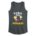 thumbnail image 1 of Peanuts - Time To Polka - Women's Racerback Tank Top, 1 of 6