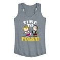thumbnail image 1 of Peanuts - Time To Polka - Women's Racerback Tank Top, 1 of 6