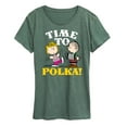 thumbnail image 1 of Peanuts - Time To Polka - Women's Short Sleeve Graphic T-Shirt, 1 of 6