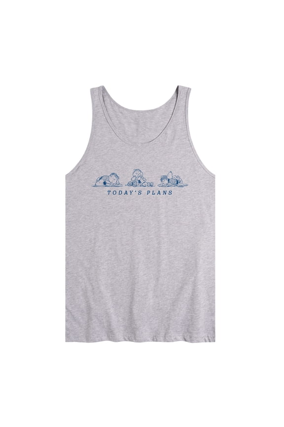 - Today's Plans - Men's Sleeveless Graphic Tank