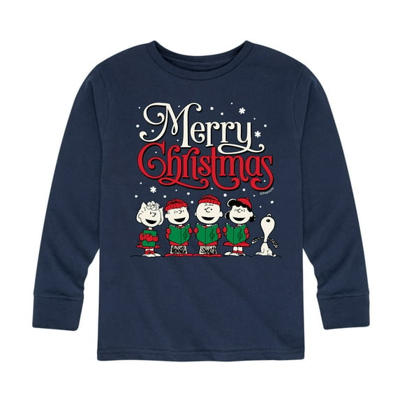 Peanuts - Toddler And Youth Christmas Fun Long Sleeve Graphic T-Shirts