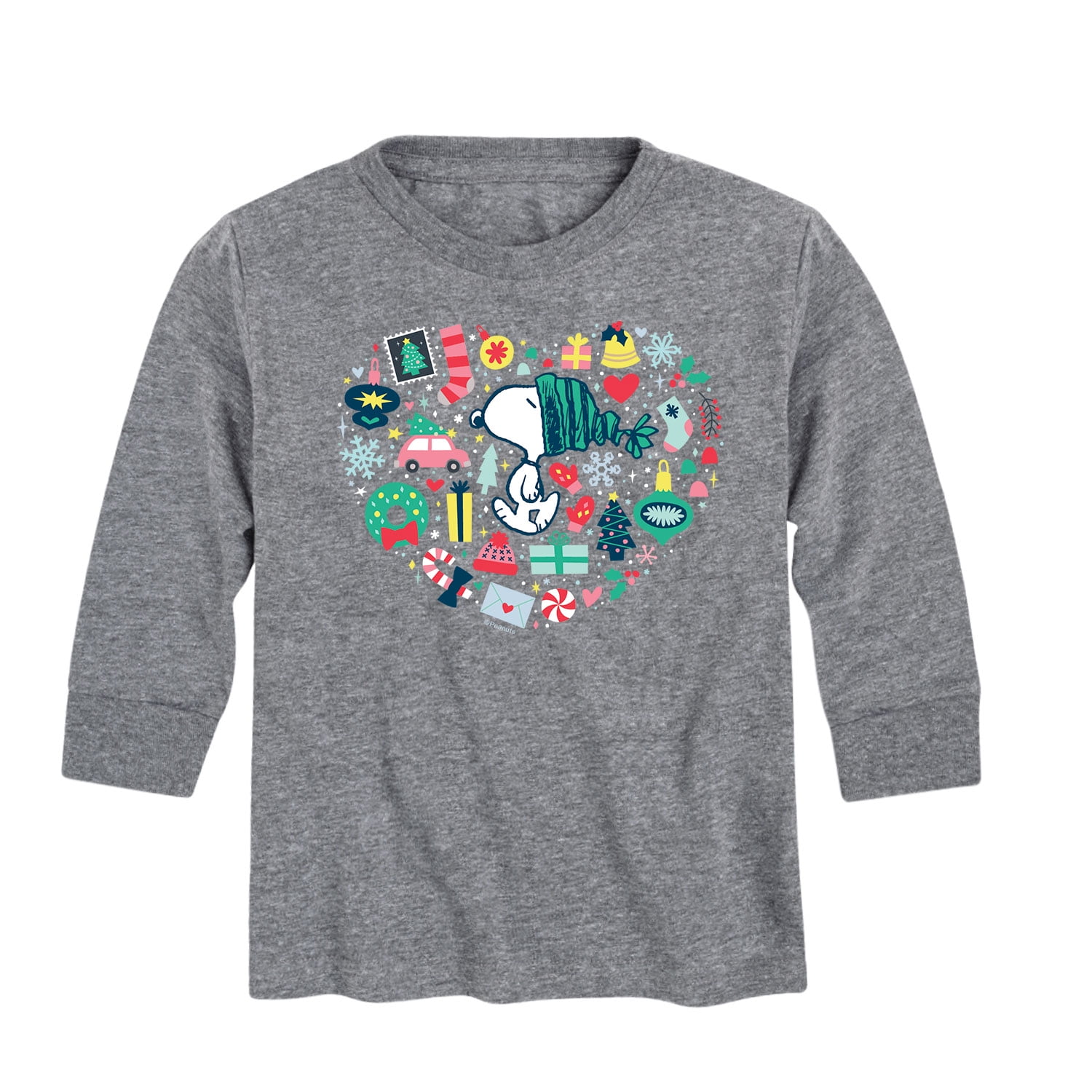 Peanuts - Toddler And Youth Christmas Fun Long Sleeve Graphic T-Shirts
