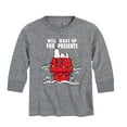 thumbnail image 1 of Peanuts - Snoopy Will Wake for Presents - Toddler And Youth Christmas Fun Long Sleeve Graphic T-Shirts, 1 of 6