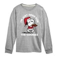 thumbnail image 1 of Peanuts - Santa Snoopy Here for the Cookies - Toddler And Youth Long Sleeve Graphic T-Shirts, 1 of 6