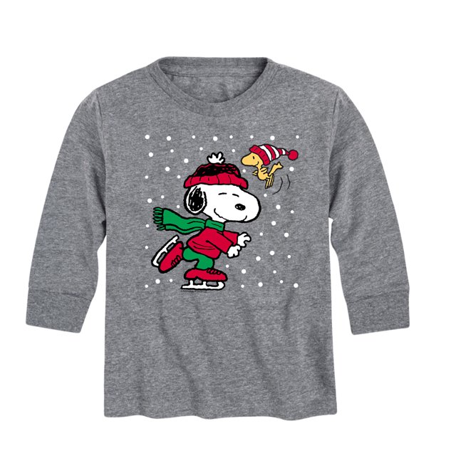 Peanuts Toddler And Youth Christmas Fun Long Sleeve Graphic TShirts
