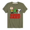 thumbnail image 1 of Peanuts - Snoopy and Charlie Brown Christmas Good Grief - Toddler And Youth Short Sleeve Graphic T-Shirts, 1 of 6