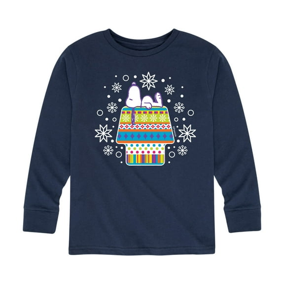 Peanuts - Toddler And Youth Happy Holidays Long Sleeve Graphic T-Shirts