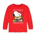 thumbnail image 1 of Peanuts - Toddler And Youth Happy Holidays Long Sleeve Graphic T-Shirts, 1 of 5