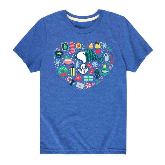 Peanuts - Toddler And Youth Holiday Short Sleeve Graphic T-Shirts