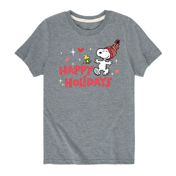 Peanuts - Toddler And Youth Holiday Short Sleeve Graphic T-Shirts