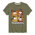 thumbnail image 1 of Peanuts - Toddler and Youth Fall Thanksgiving Short Sleeve Tshirts, 1 of 6