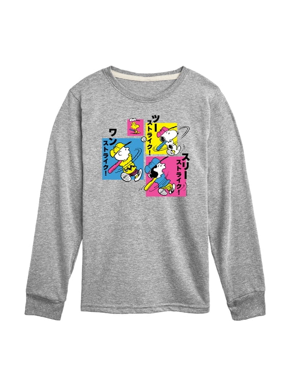 - Tokyo Baseball Boys' Long Sleeve Graphic T-Shirt