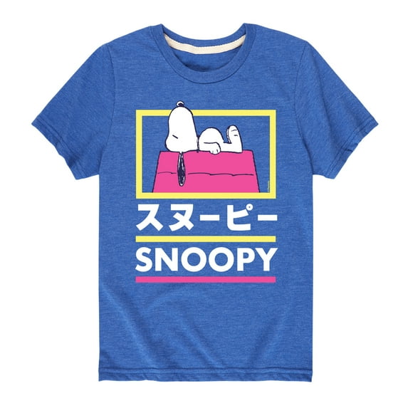 Peanuts - Tokyo Snoopy Doghouse - Toddler And Youth Short Sleeve Graphic T-Shirt