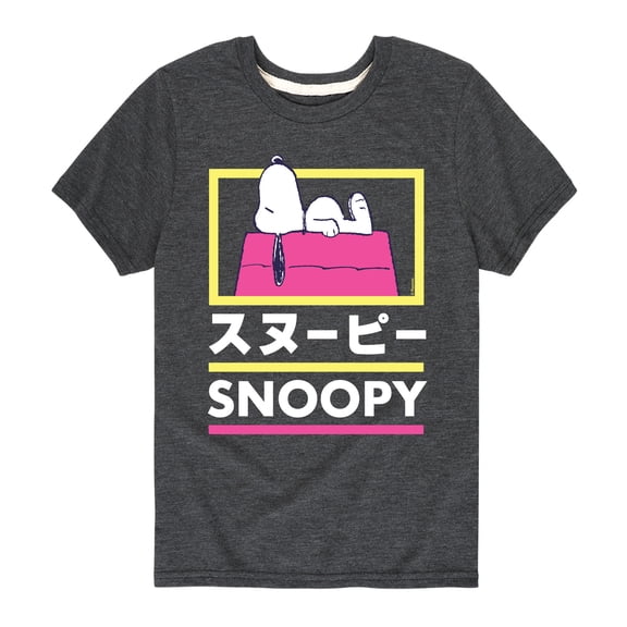 Peanuts - Tokyo Snoopy Doghouse - Toddler And Youth Short Sleeve Graphic T-Shirt