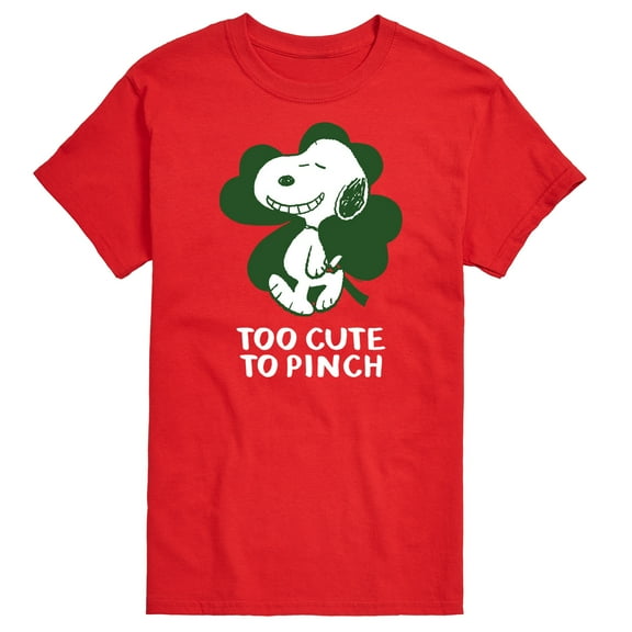 Peanuts -  Too Cute To Pinch - Men's Short Sleeve Graphic T-Shirt