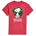 thumbnail image 1 of Peanuts -  Too Cute To Pinch - Men's Short Sleeve Graphic T-Shirt, 1 of 6