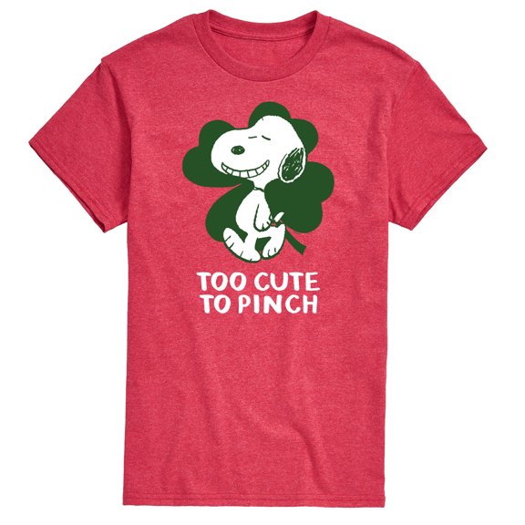 Peanuts -  Too Cute To Pinch - Men's Short Sleeve Graphic T-Shirt