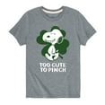thumbnail image 1 of Peanuts - Too Cute To Pinch - Toddler And Youth Short Sleeve Graphic T-Shirt, 1 of 6