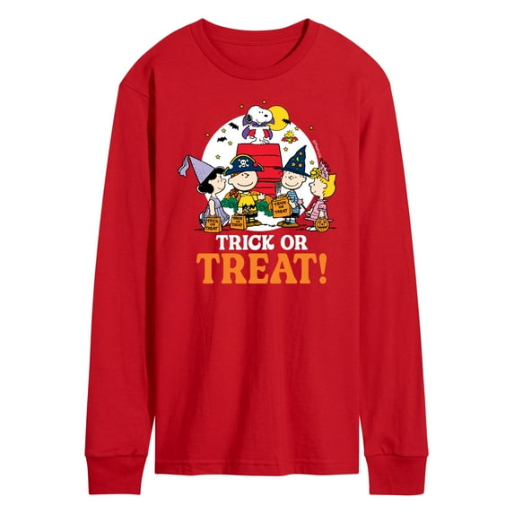 Peanuts - Trick Or Treat Moonlight - Men's Long Sleeve T-Shirt