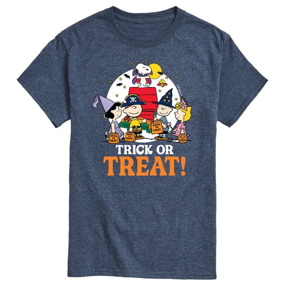 Peanuts - Trick Or Treat Moonlight - Men's Short Sleeve Graphic T-Shirt