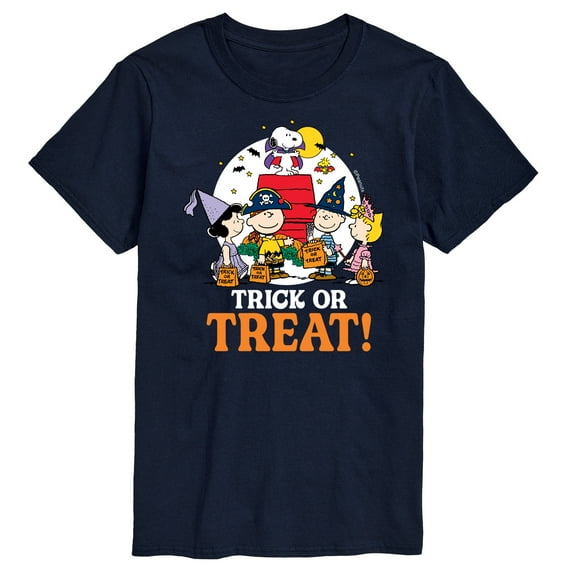 Peanuts - Trick Or Treat Moonlight - Men's Short Sleeve Graphic T-Shirt