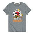 thumbnail image 1 of Peanuts - Trick Or Treat Moonlight - Toddler And Youth Short Sleeve Graphic T-Shirt, 1 of 6
