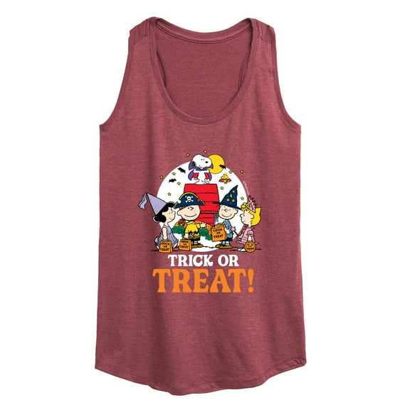 Peanuts - Trick Or Treat Moonlight - Women's Racerback Tank Top