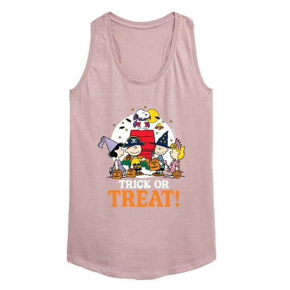 Peanuts - Trick Or Treat Moonlight - Women's Racerback Tank Top