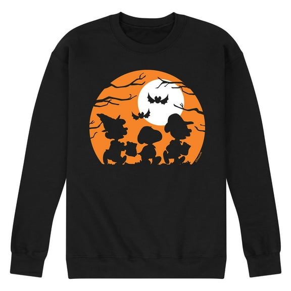 Peanuts - Trick Or Treat Silhouettes - Men's Crew Fleece Sweatshirt