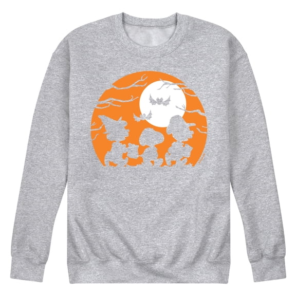 Peanuts - Trick Or Treat Silhouettes - Men's Crew Neck Fleece Pullover