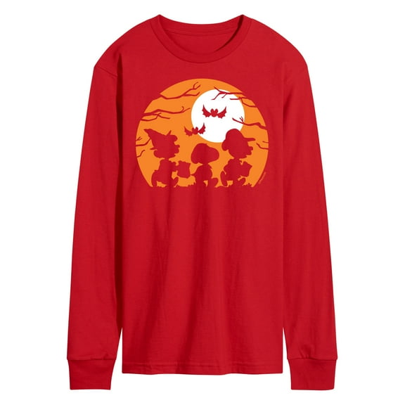 Peanuts - Trick Or Treat Silhouettes - Men's Long Sleeve T-Shirt