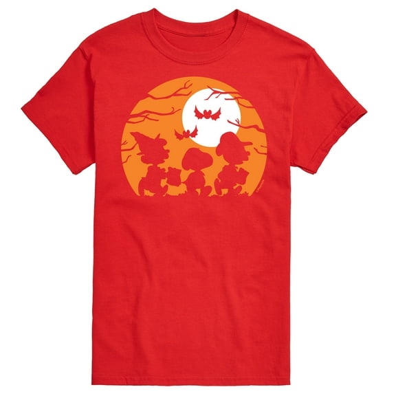 Peanuts - Trick Or Treat Silhouettes - Men's Short Sleeve Graphic T-Shirt